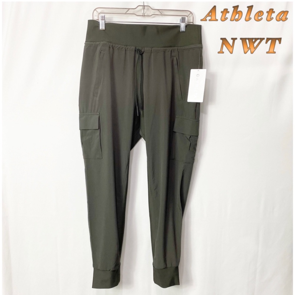 Athleta-Army Green Sutton Joggers sz10